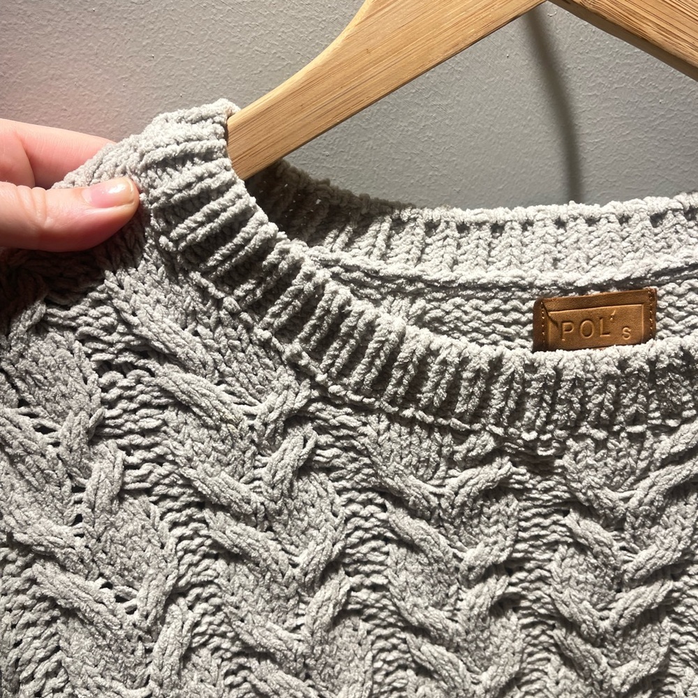 Oversized knit sweater